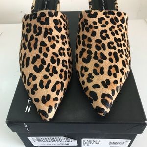 steve madden simone mules leopard